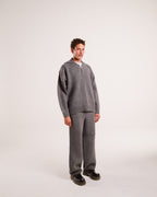 Heavy Knit Stacks in Latte Grain