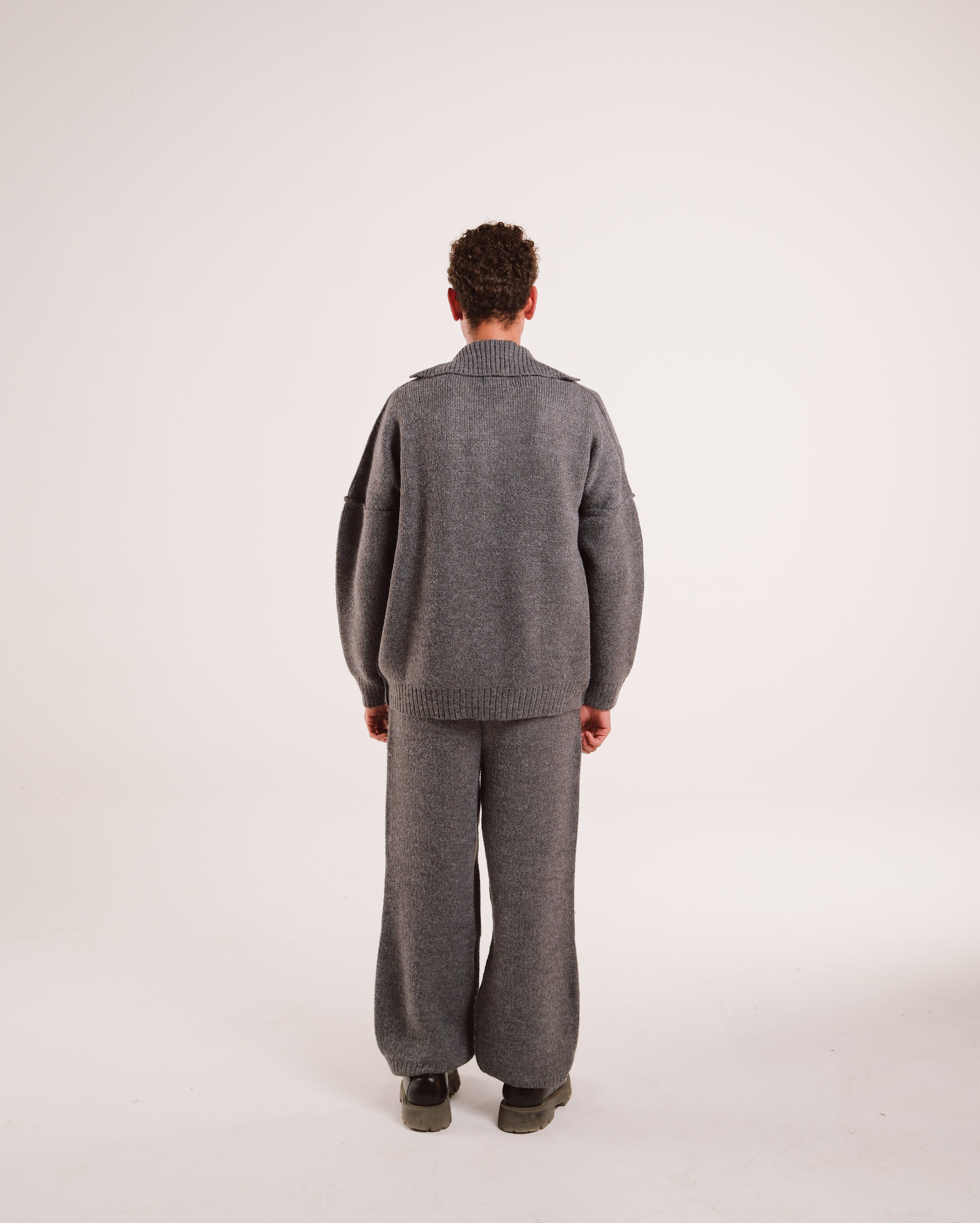 Heavy Knit Stacks in Latte Grain