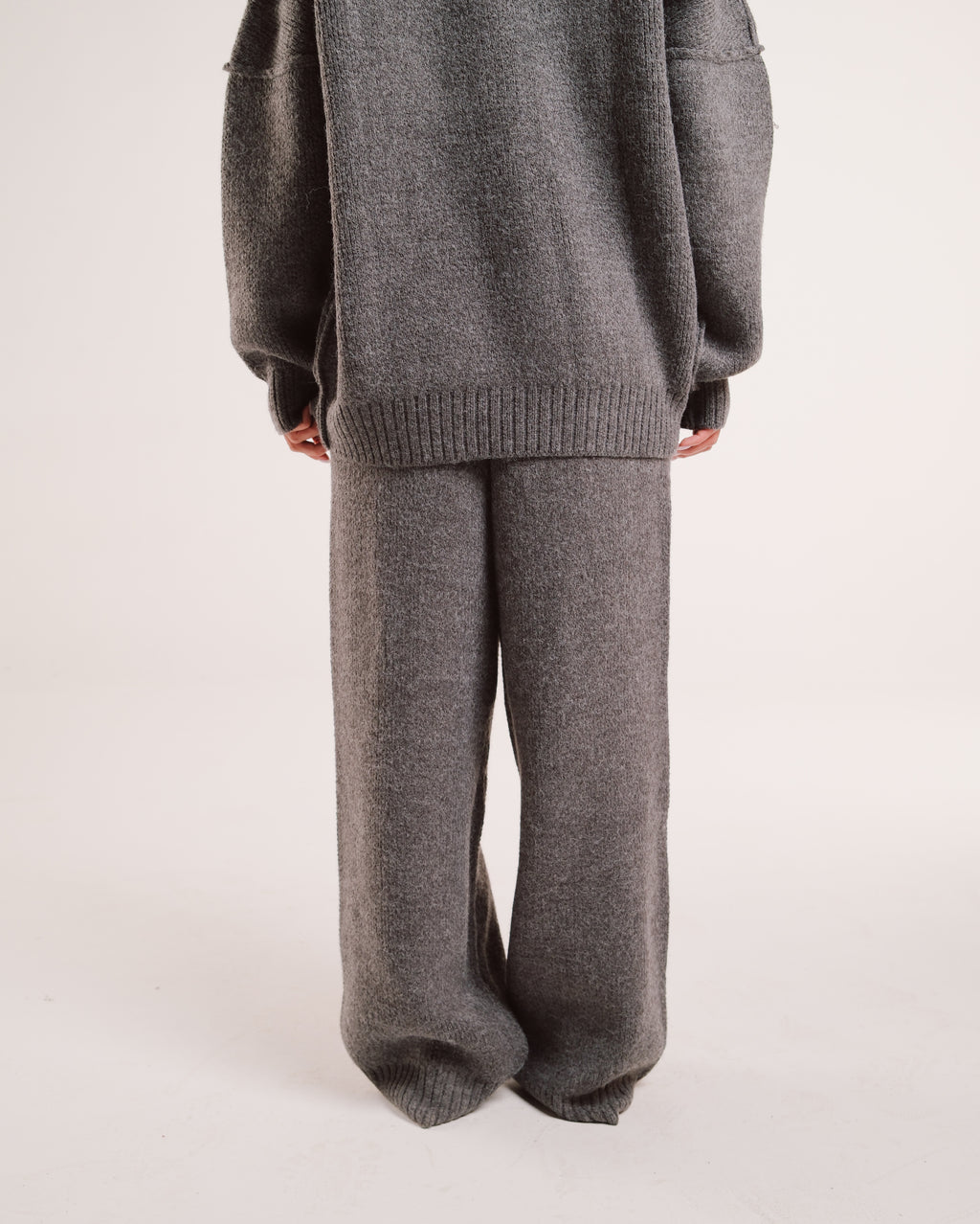 Heavy Knit Stacks in Latte Grain