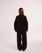 Heavy Knit Polo in Night