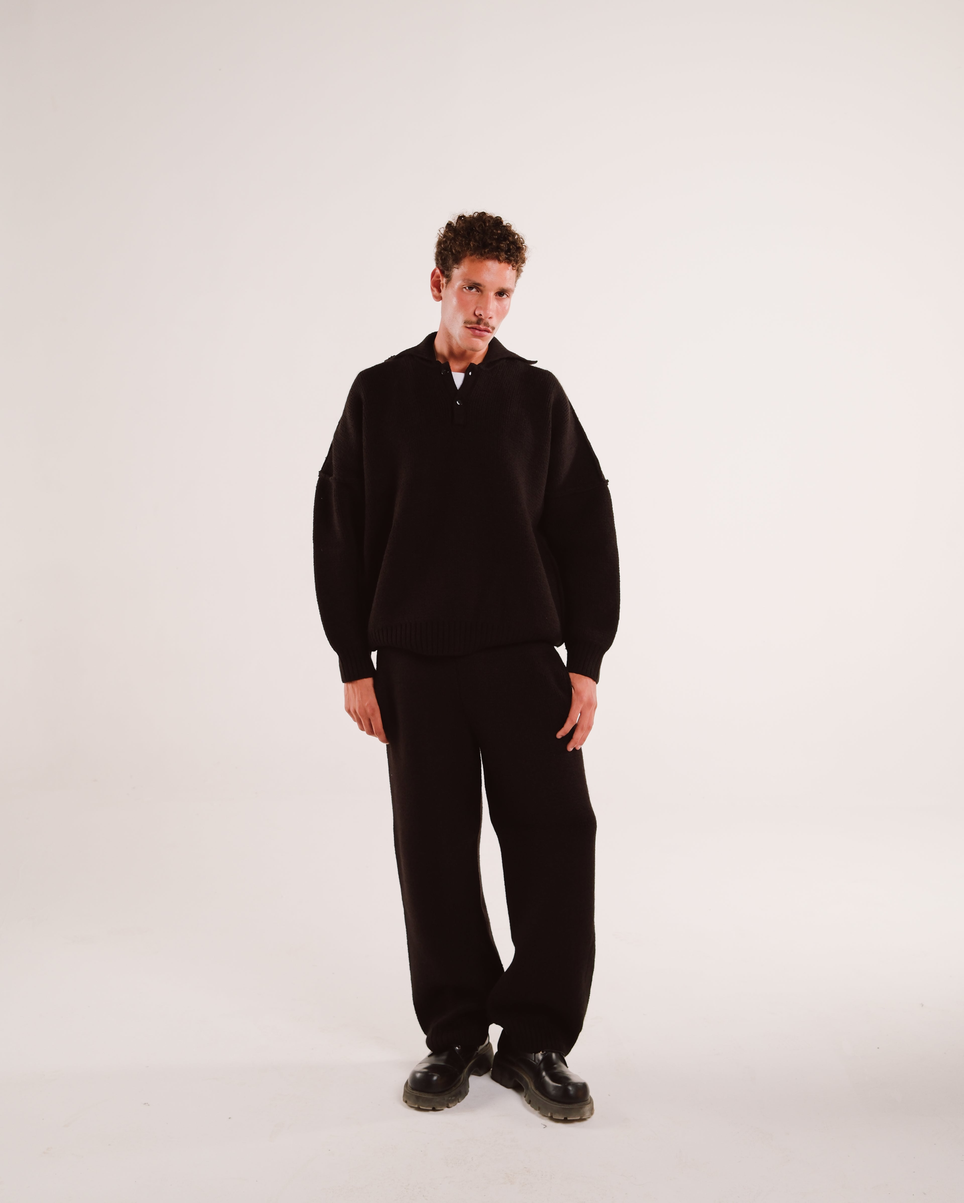 Heavy Knit Stacks in Night