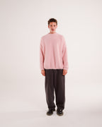 Mohair Knit Sweater in Pink