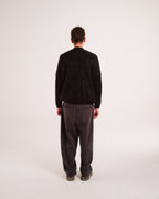 Mohair Knit Sweater in Jet Black