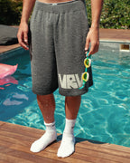Dark Gray VRV Logo Knitted Short