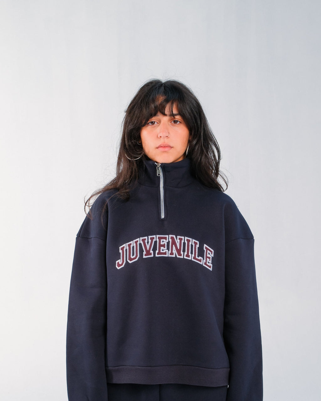 JUVENILE Signature Half Zip in Midnight Blue