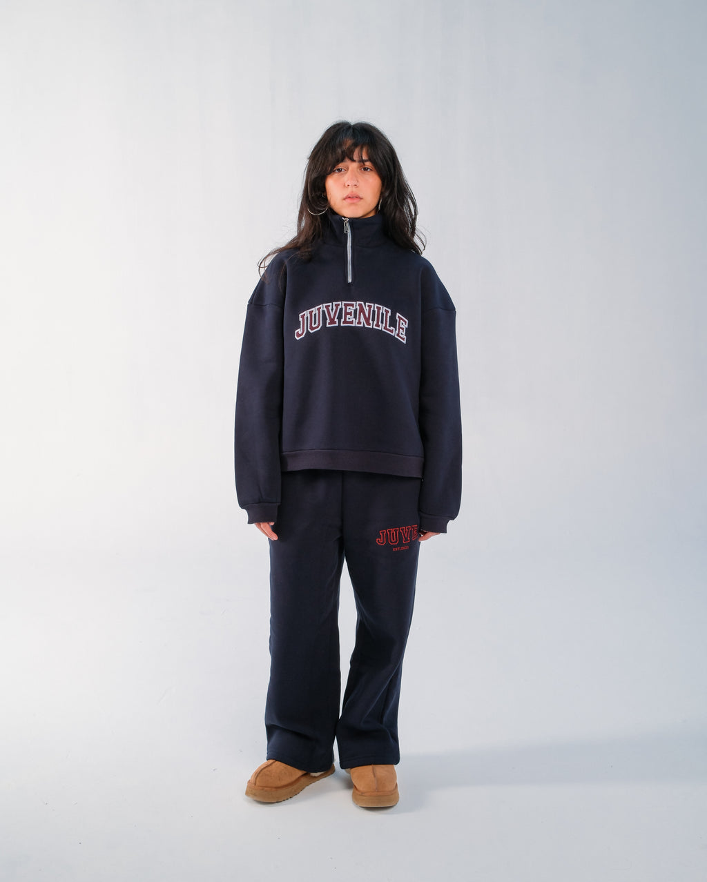 JUVENILE Signature Half Zip in Midnight Blue