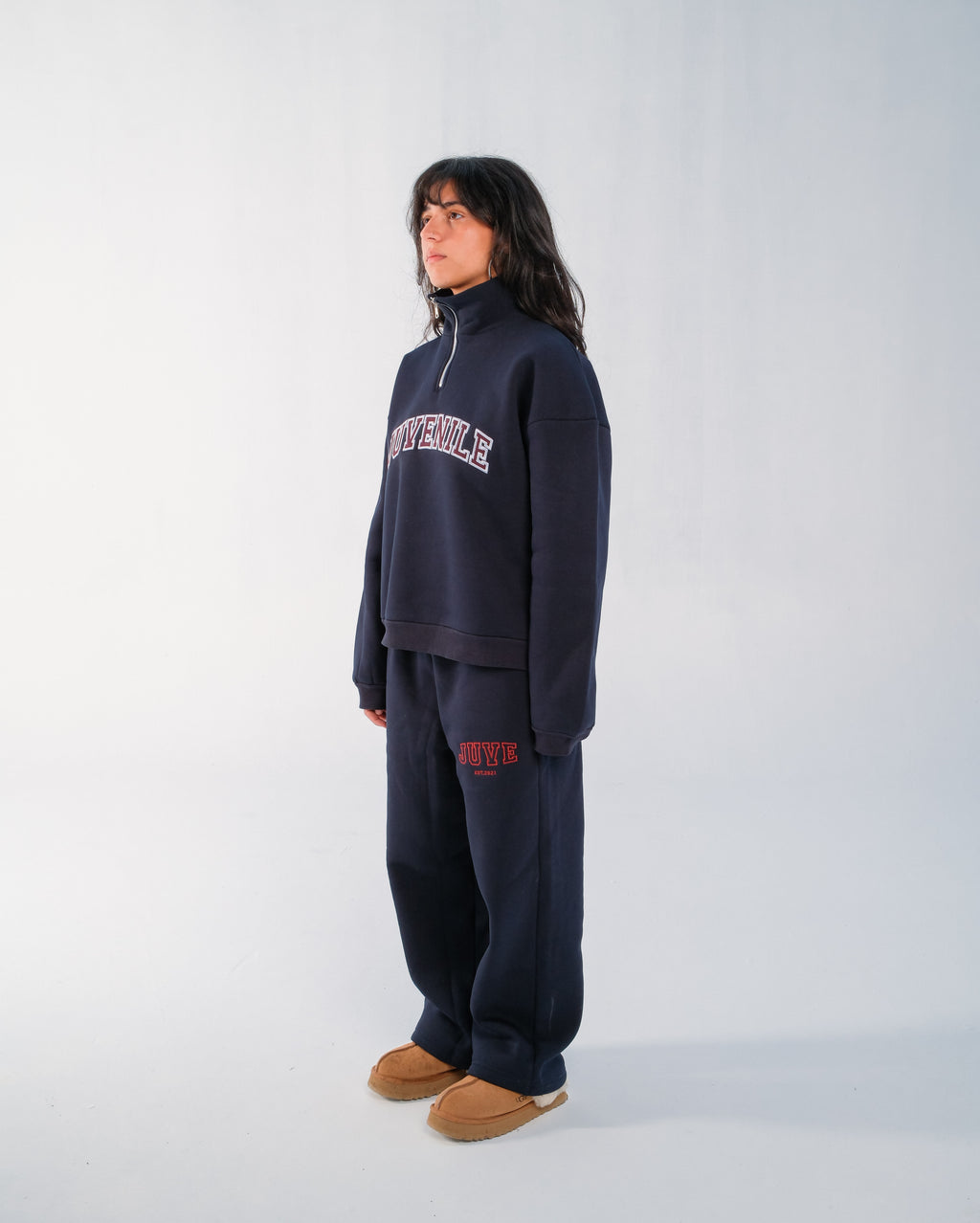 JUVENILE Signature Half Zip in Midnight Blue