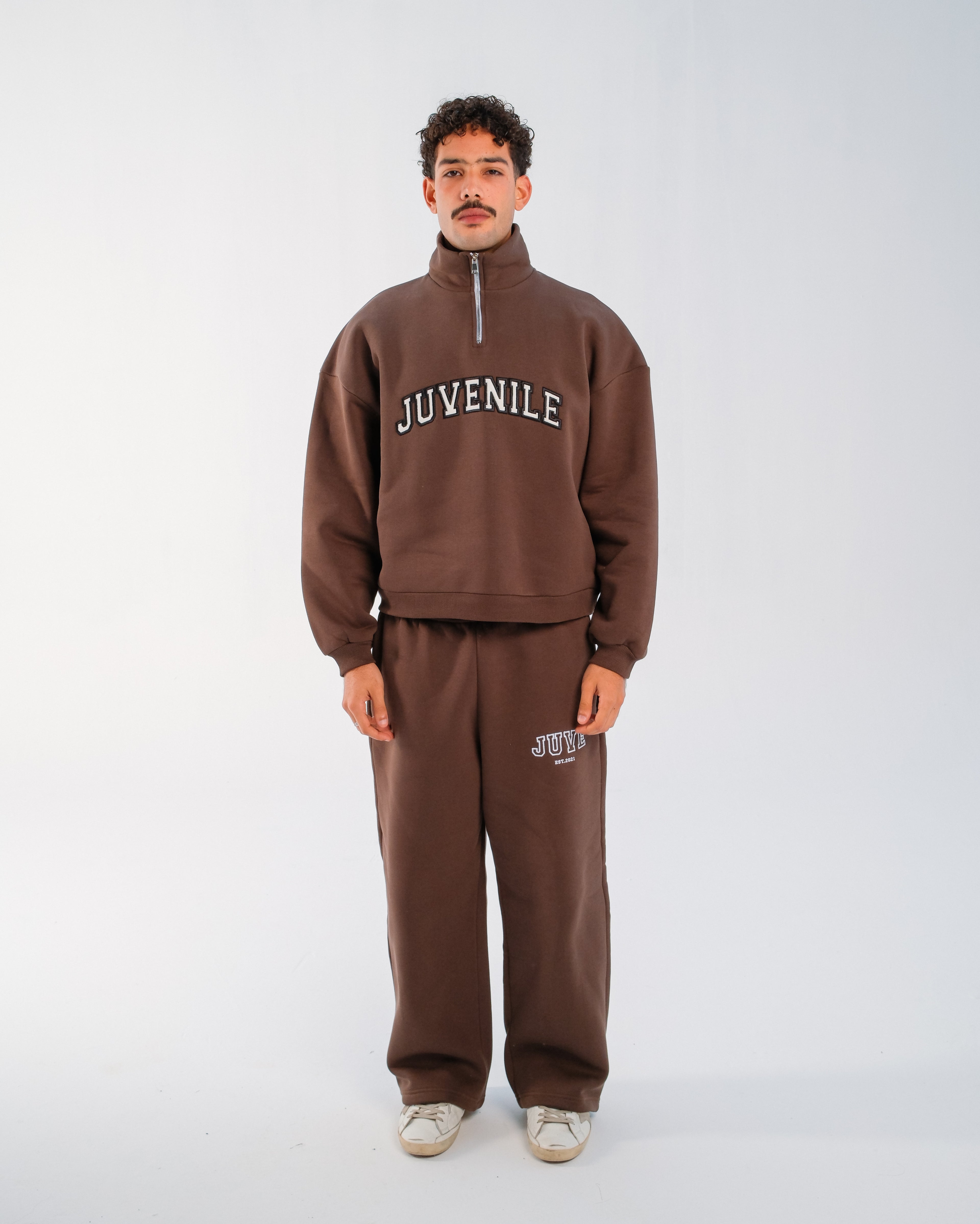 JUVENILE Signature Half Zip in Brown