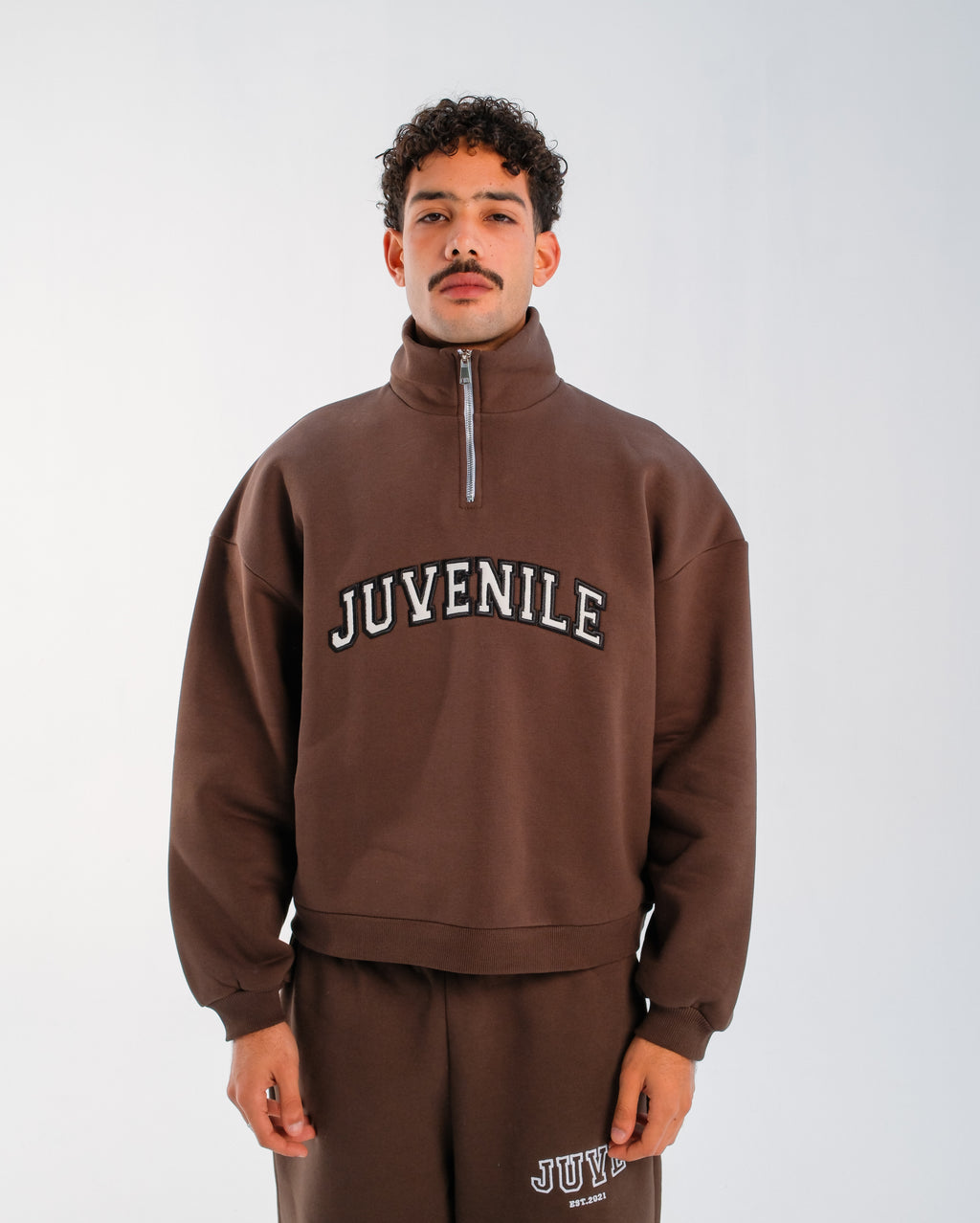 JUVENILE Signature Half Zip in Brown