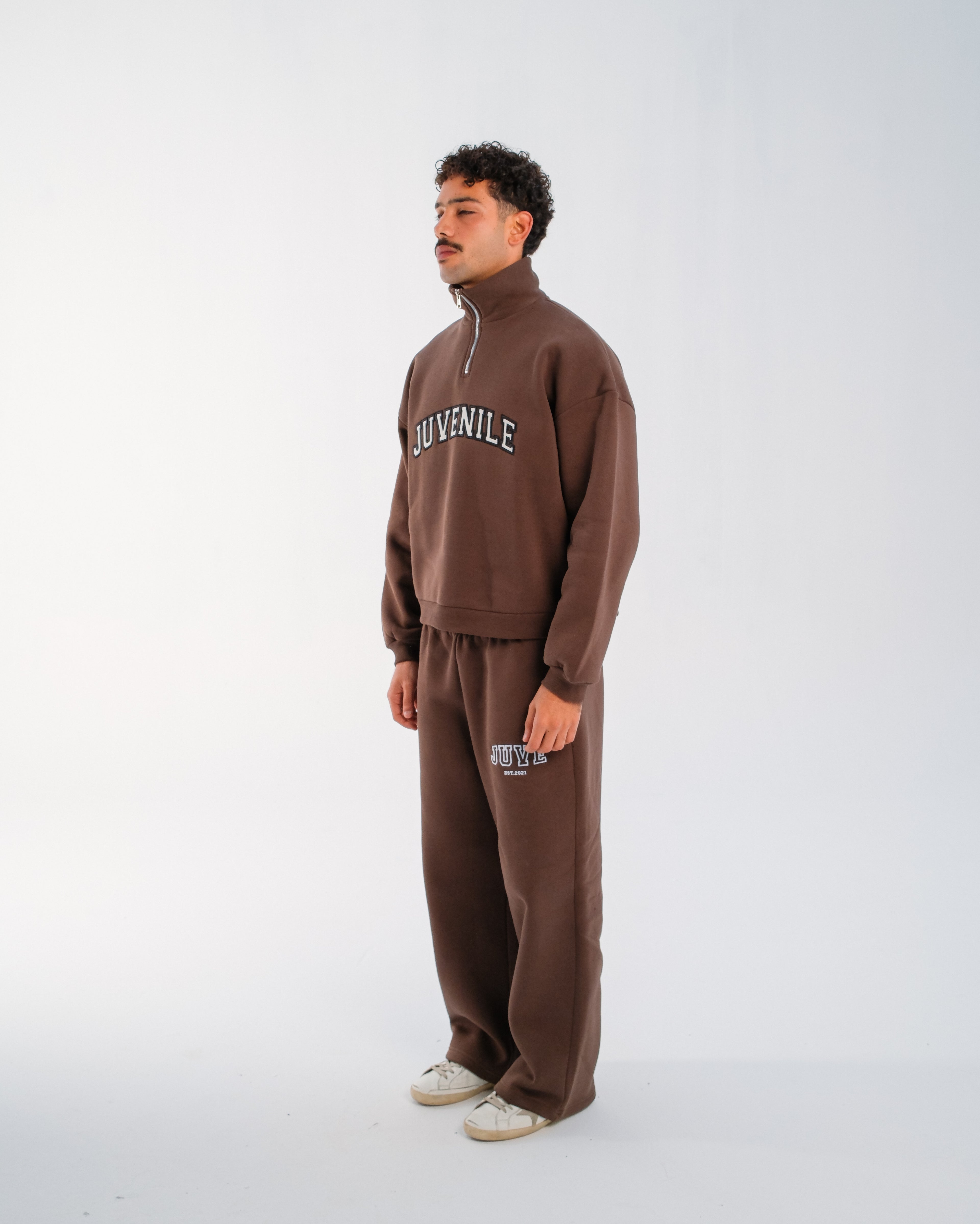 JUVENILE Signature Half Zip in Brown