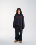 JUVE Signature Crewneck in Midnight Blue