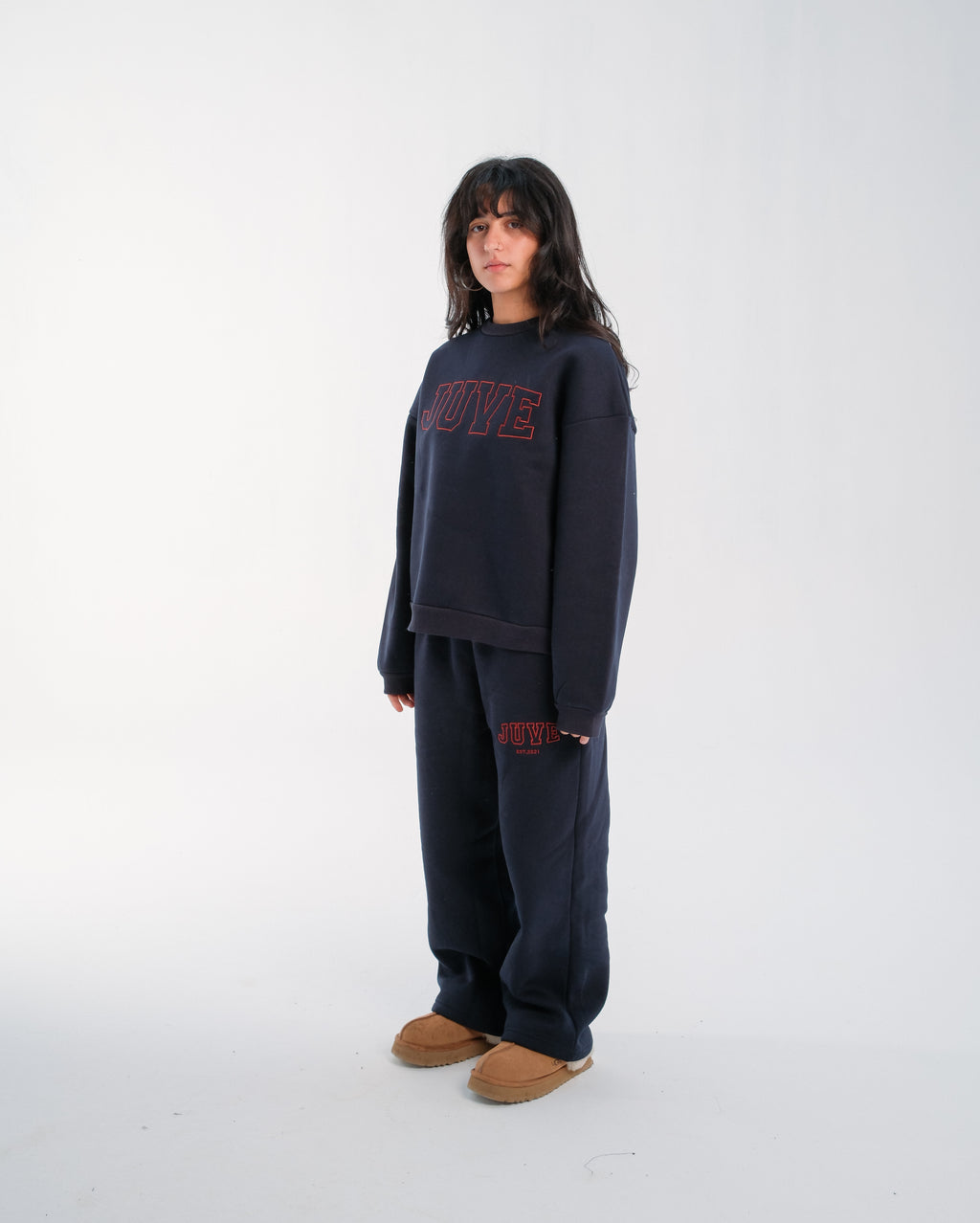 JUVE Signature Crewneck in Midnight Blue