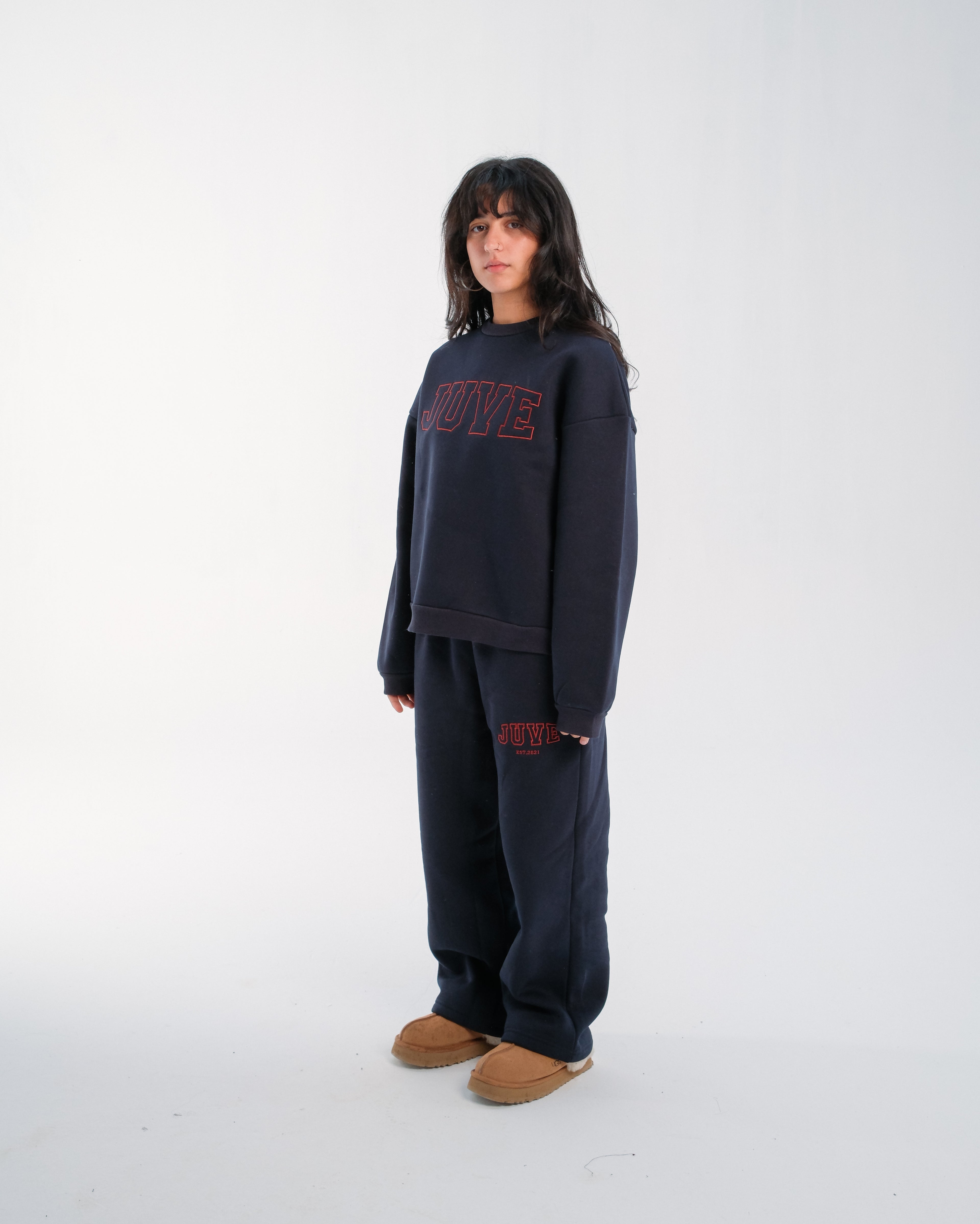 JUVE Signature Crewneck in Midnight Blue