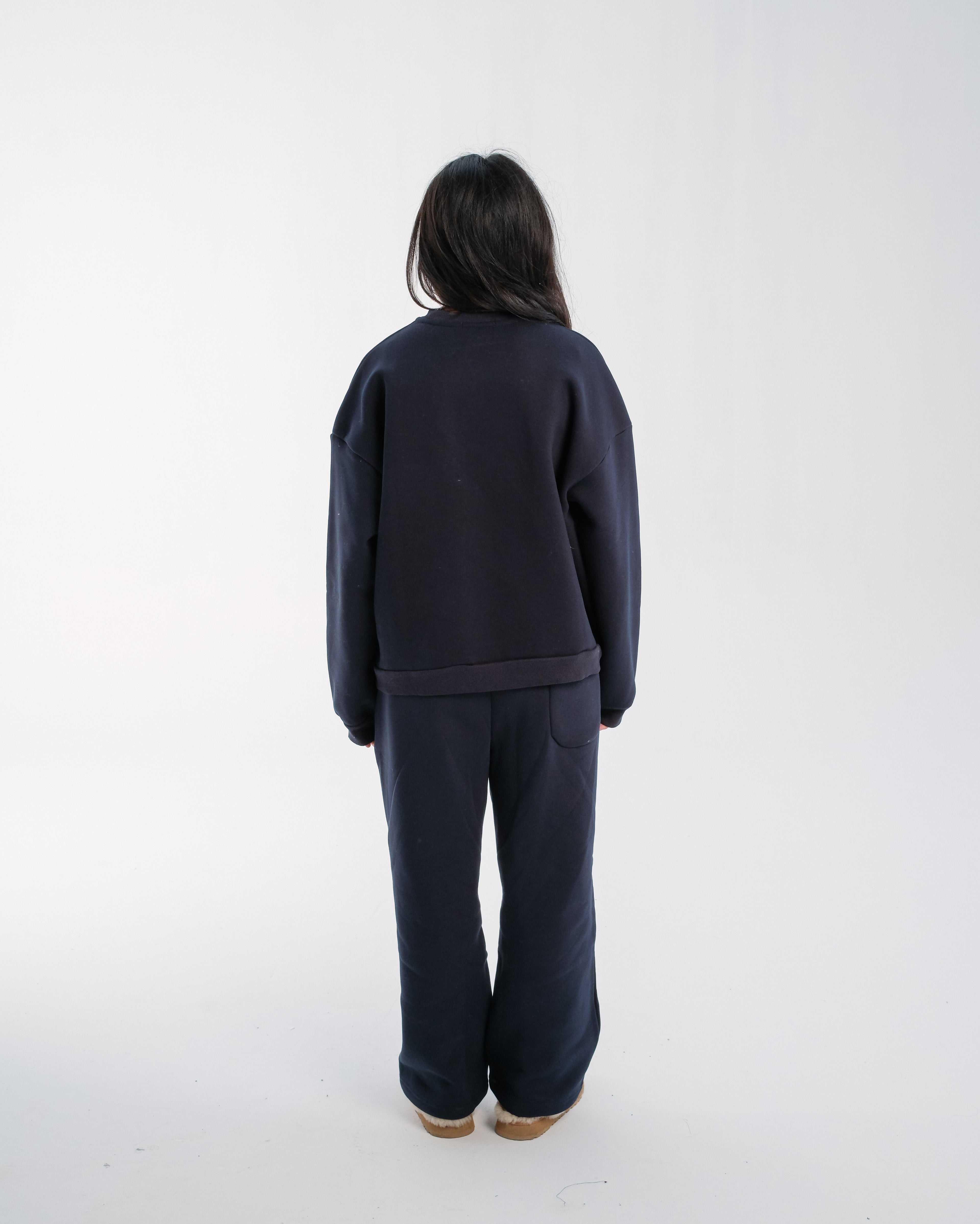 JUVE Signature Crewneck in Midnight Blue