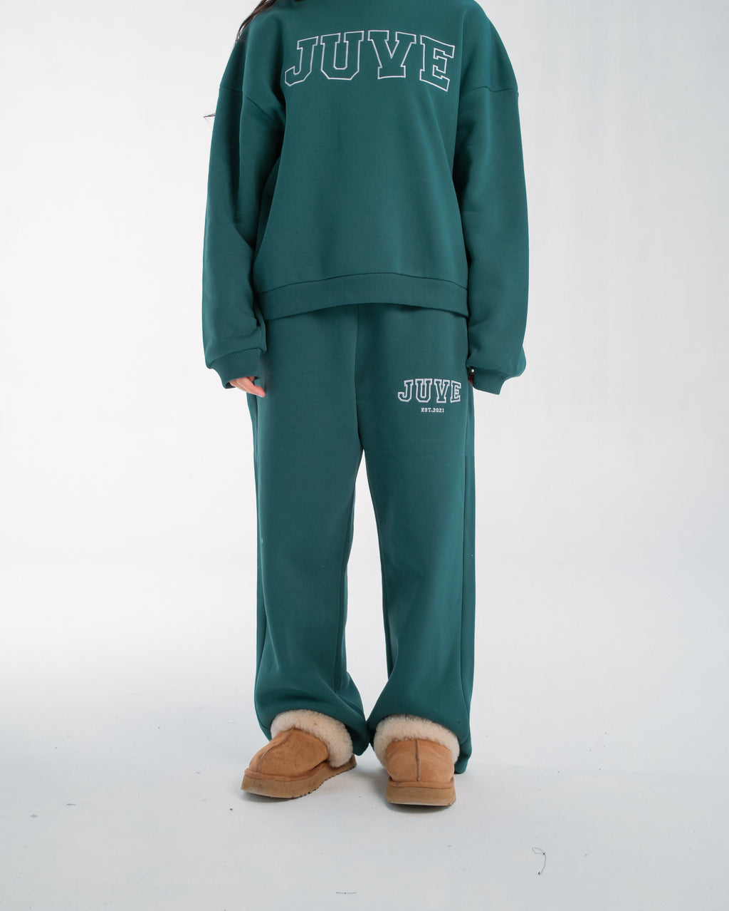 JUVE Signature Sweats in Teal Green