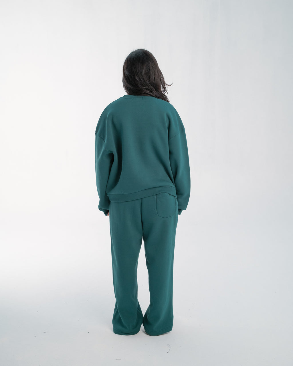 JUVE Signature Crewneck in Teal Green