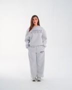 JUVE Signature Crewneck in Light Gray Melange