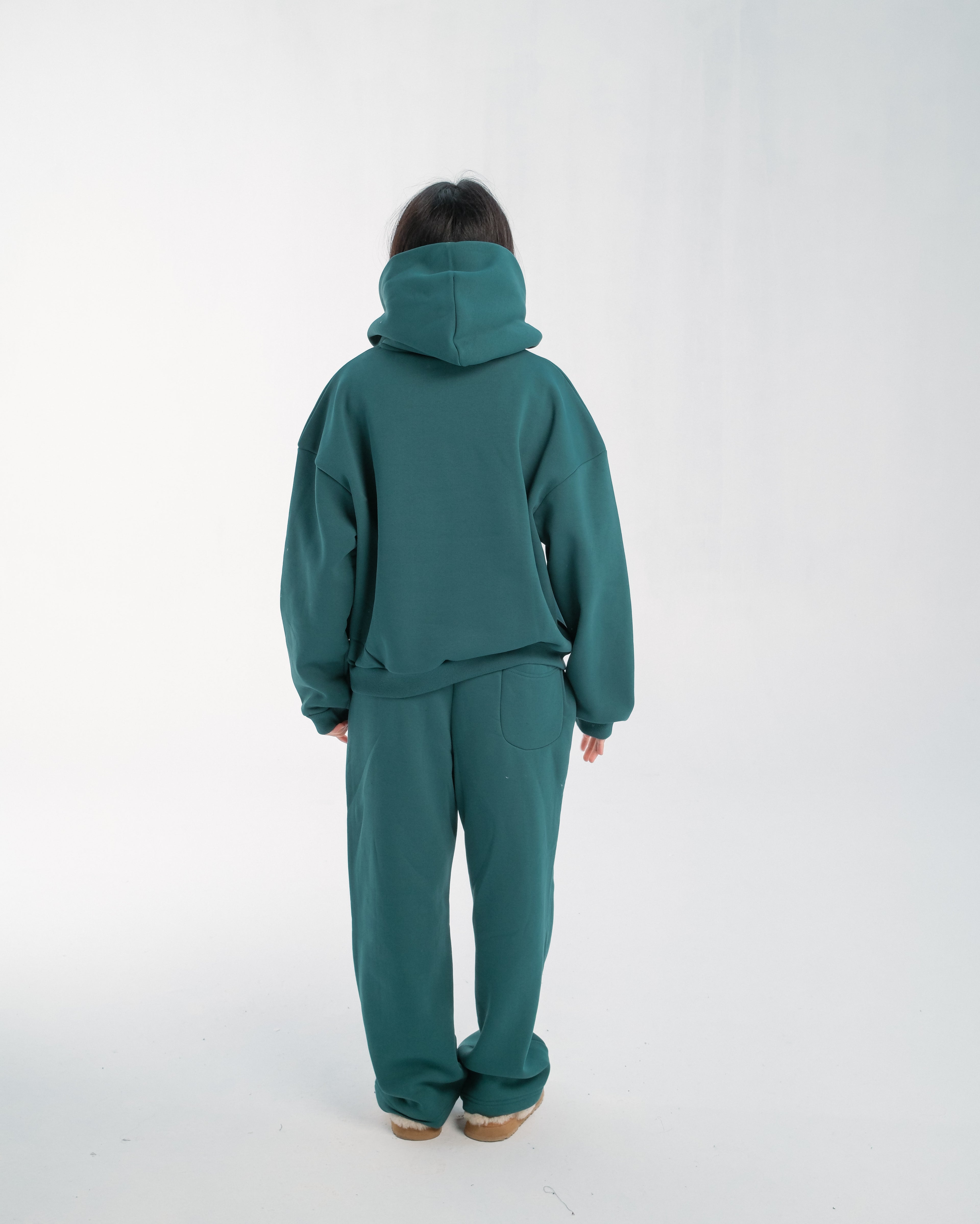 JUVE Signature Hoodie in Teal Green