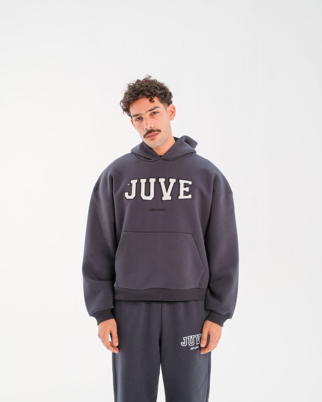 JUVE Signature Hoodie in Dark Gray