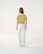 The Honeycomb Striped Knit Polo