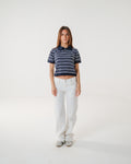 The Midnight Striped Knit Polo