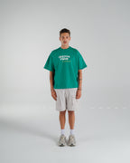 "(EX)tra Free Summer" Solid Green Graphic T-shirt