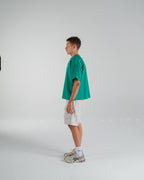 "(EX)tra Free Summer" Solid Green Graphic T-shirt