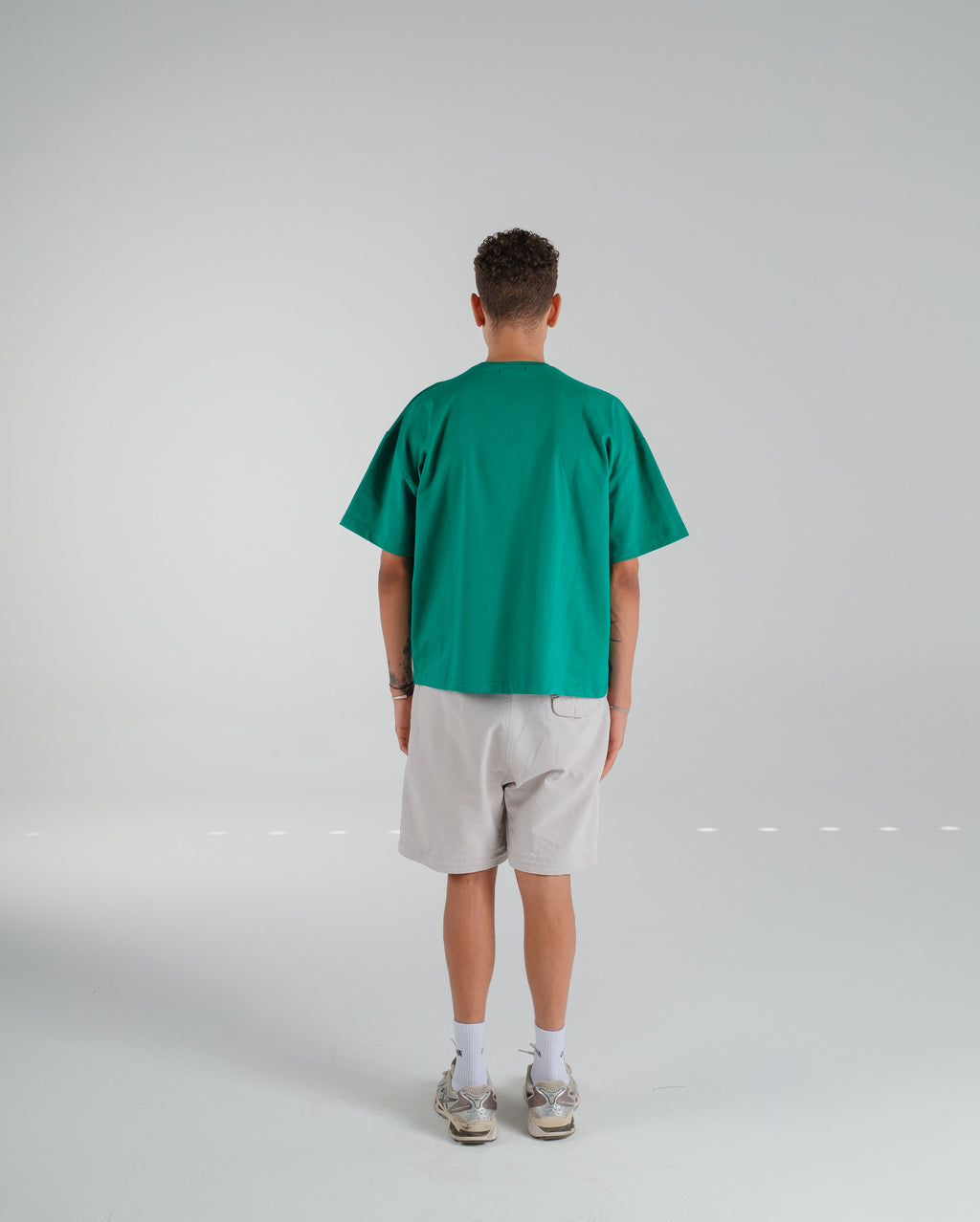"(EX)tra Free Summer" Solid Green Graphic T-shirt