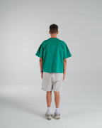 "(EX)tra Free Summer" Solid Green Graphic T-shirt