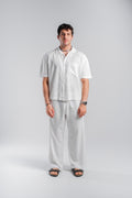 White Linen Boxy Shirt