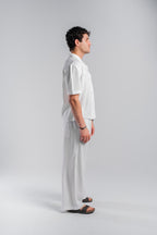 White Linen Boxy Shirt