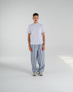 Blue Tide Striped Poplin Pants