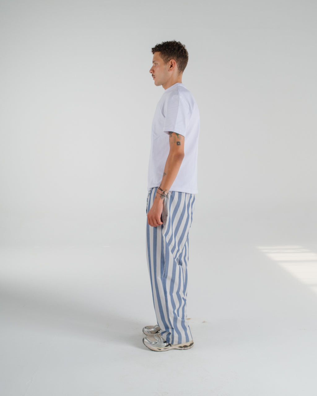 Blue Tide Striped Poplin Pants