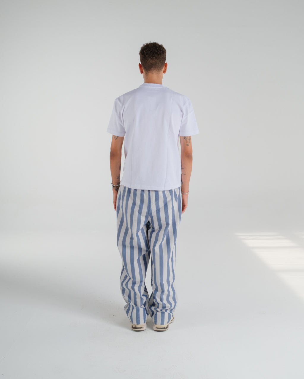 Blue Tide Striped Poplin Pants