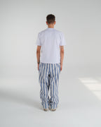 Blue Tide Striped Poplin Pants