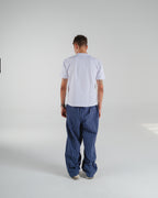 Indigo Tide Striped Poplin Pants