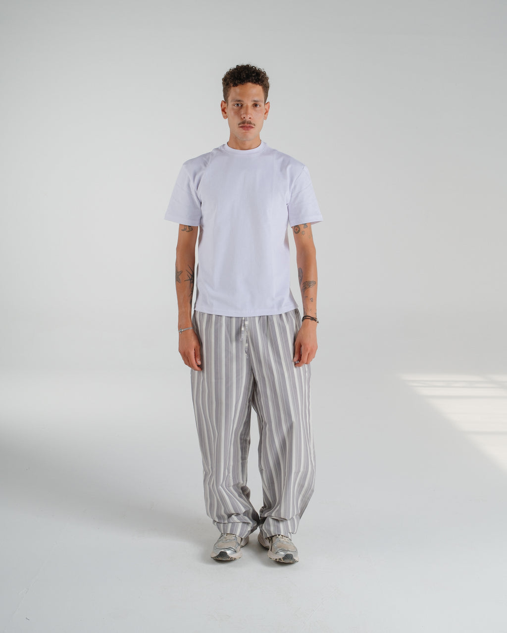 Mono Striped Poplin Pants