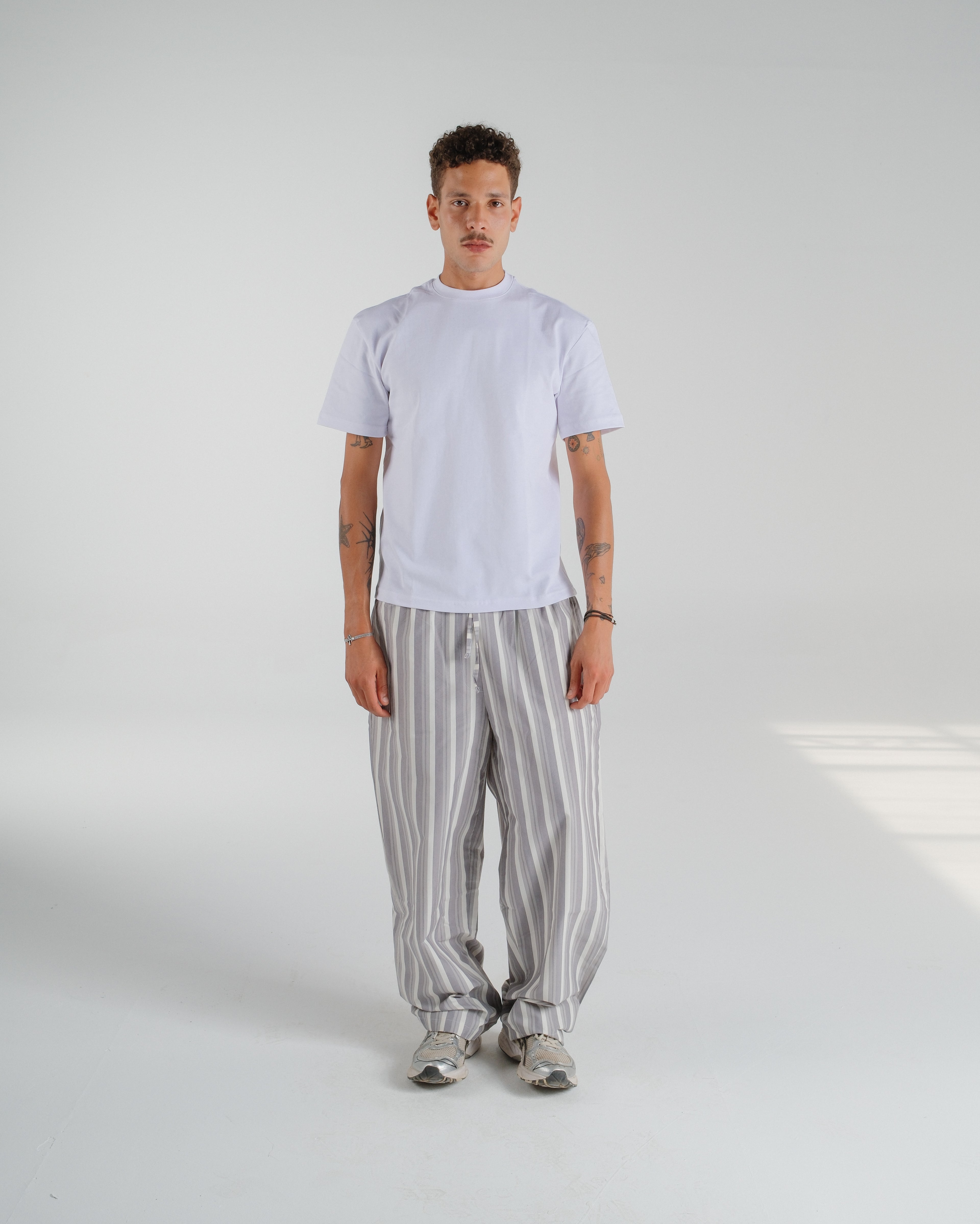 Mono Striped Poplin Pants