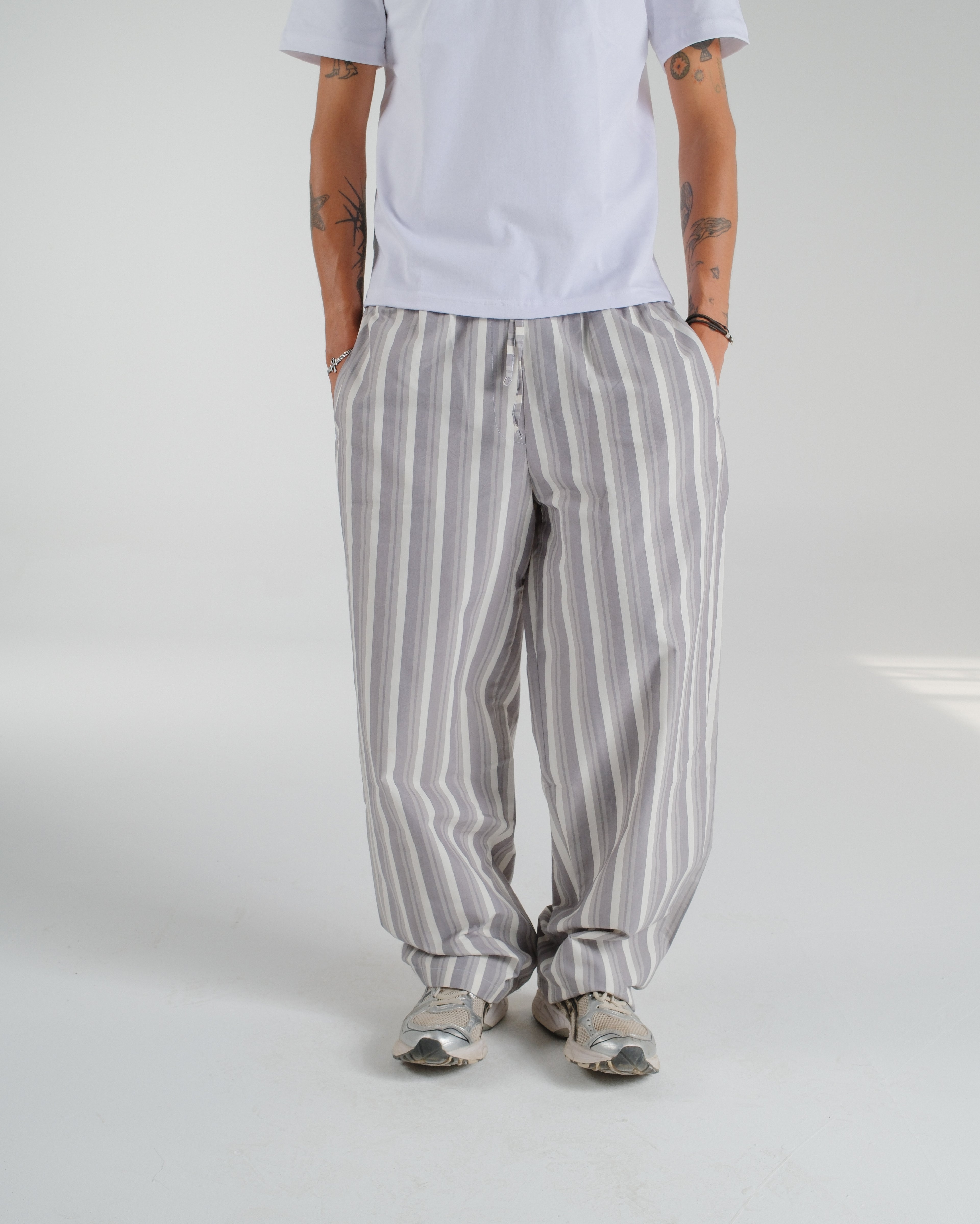 Mono Striped Poplin Pants