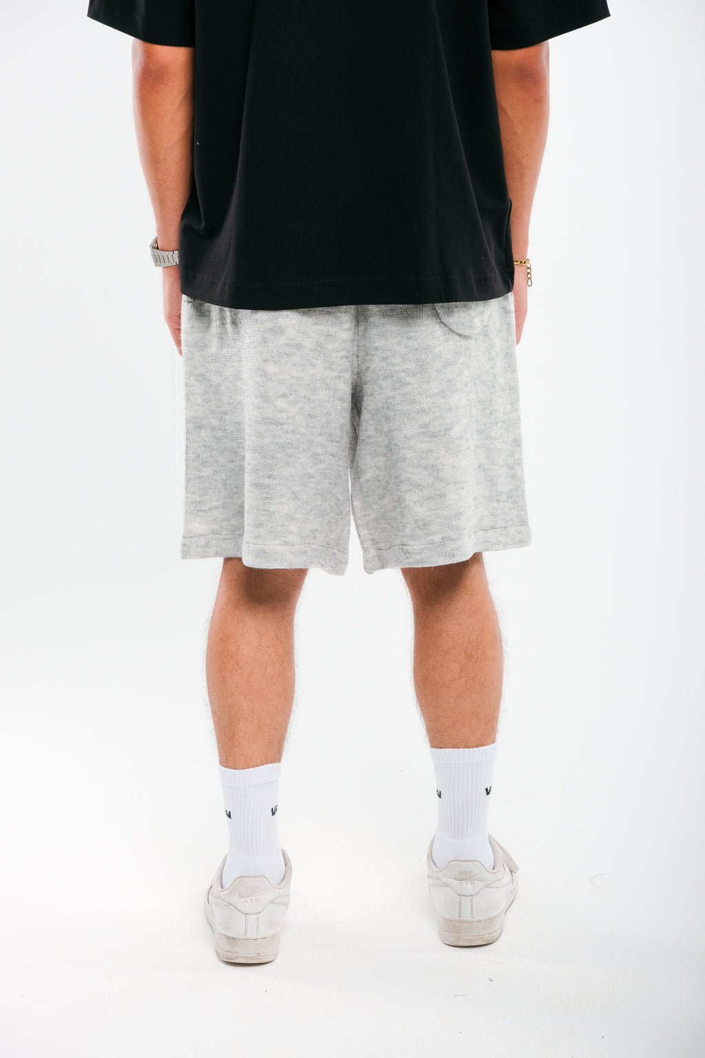 Light Grey VRV Logo Knitted Short