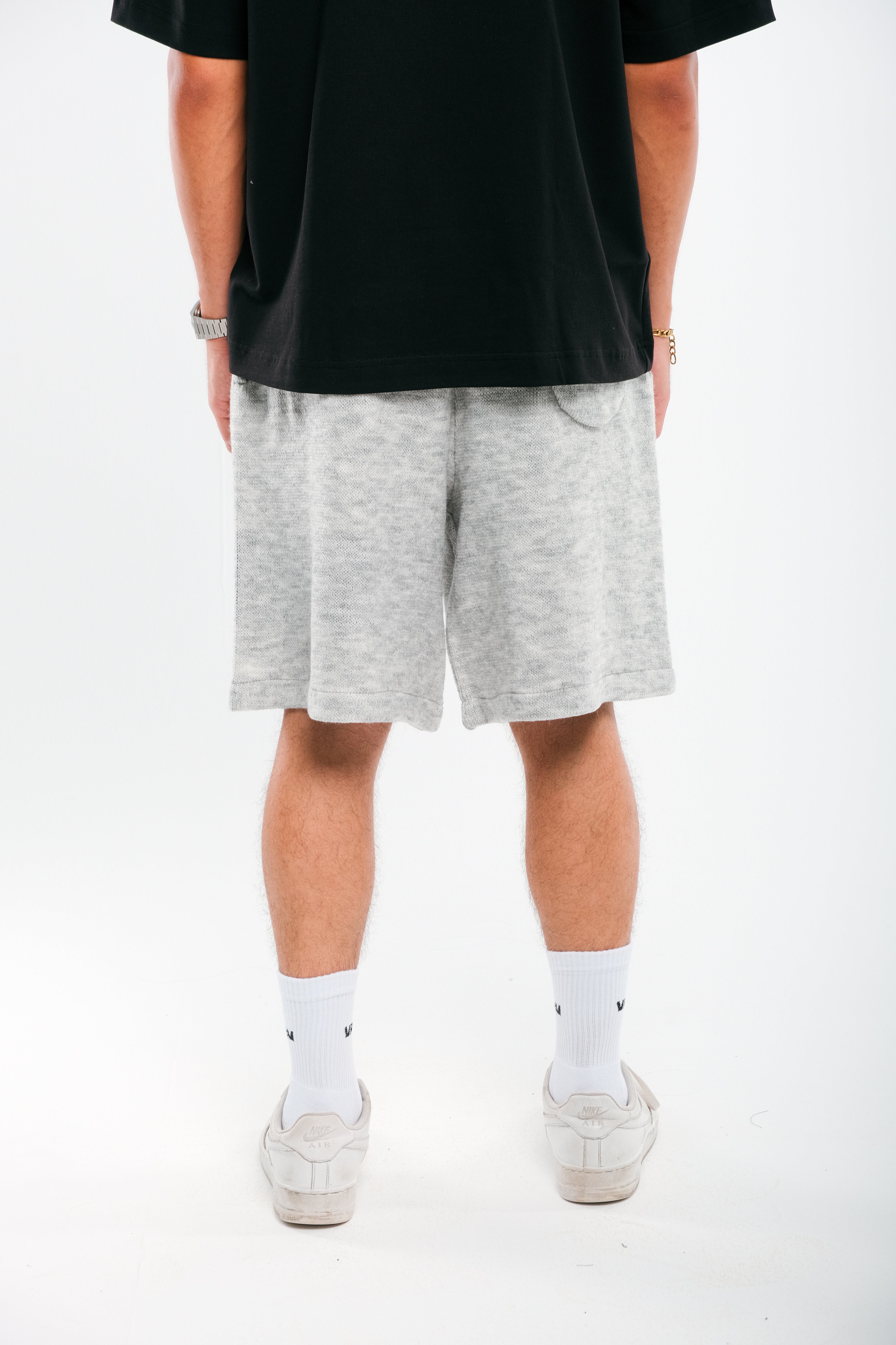 Light Grey VRV Logo Knitted Short