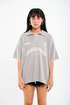 Light Grey VRV Logo Knitted Tshirt