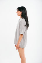 Light Grey VRV Logo Knitted Tshirt