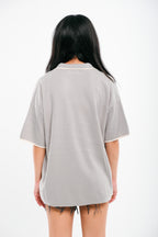 Light Grey VRV Logo Knitted Tshirt