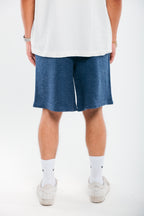 Navy Blue VRV Logo Knitted Short
