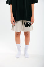 Cream VRV Logo Knitted Short