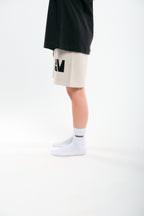 Cream VRV Logo Knitted Short