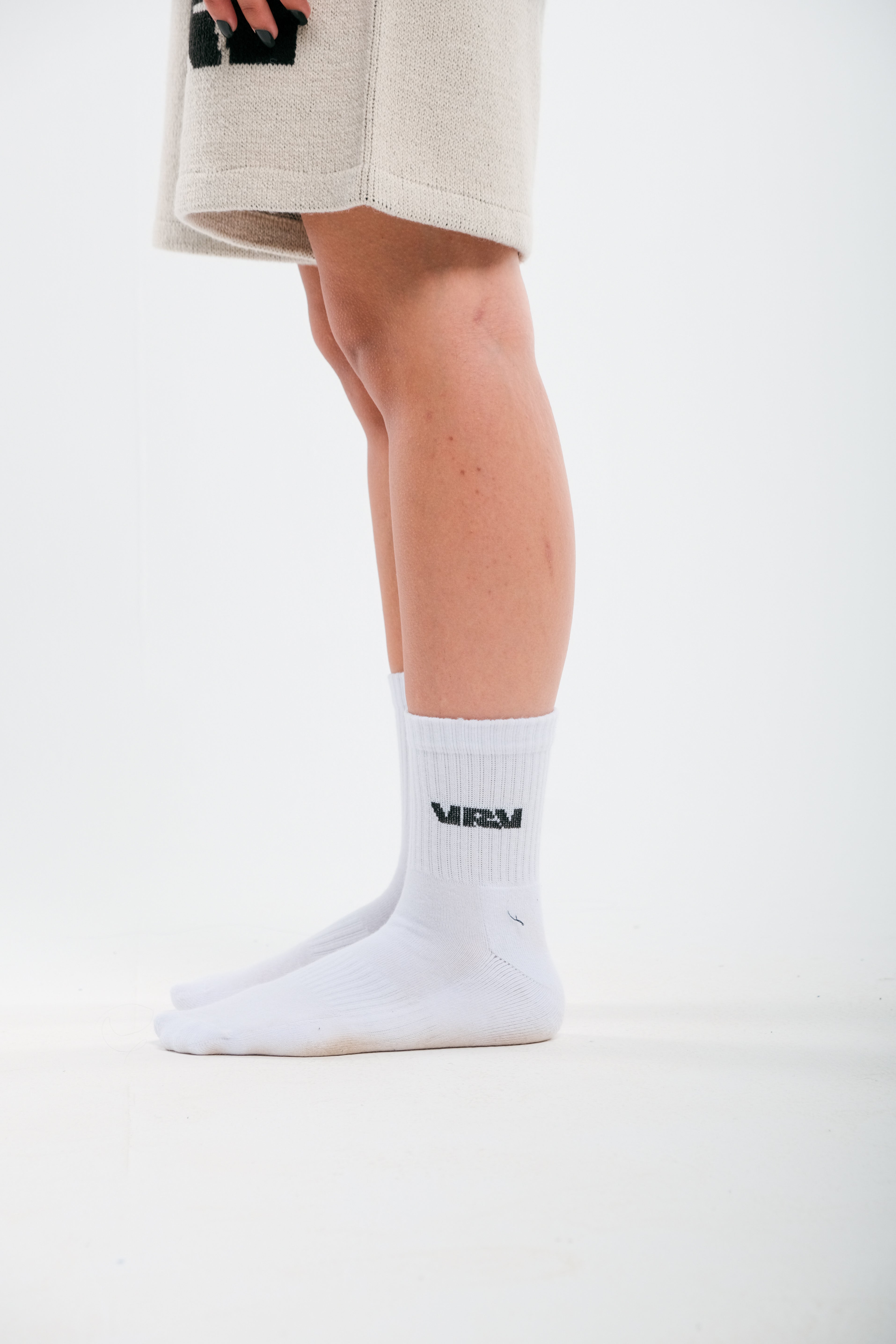 V1 White Socks