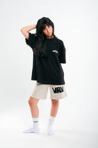 Cream VRV Logo Knitted Short
