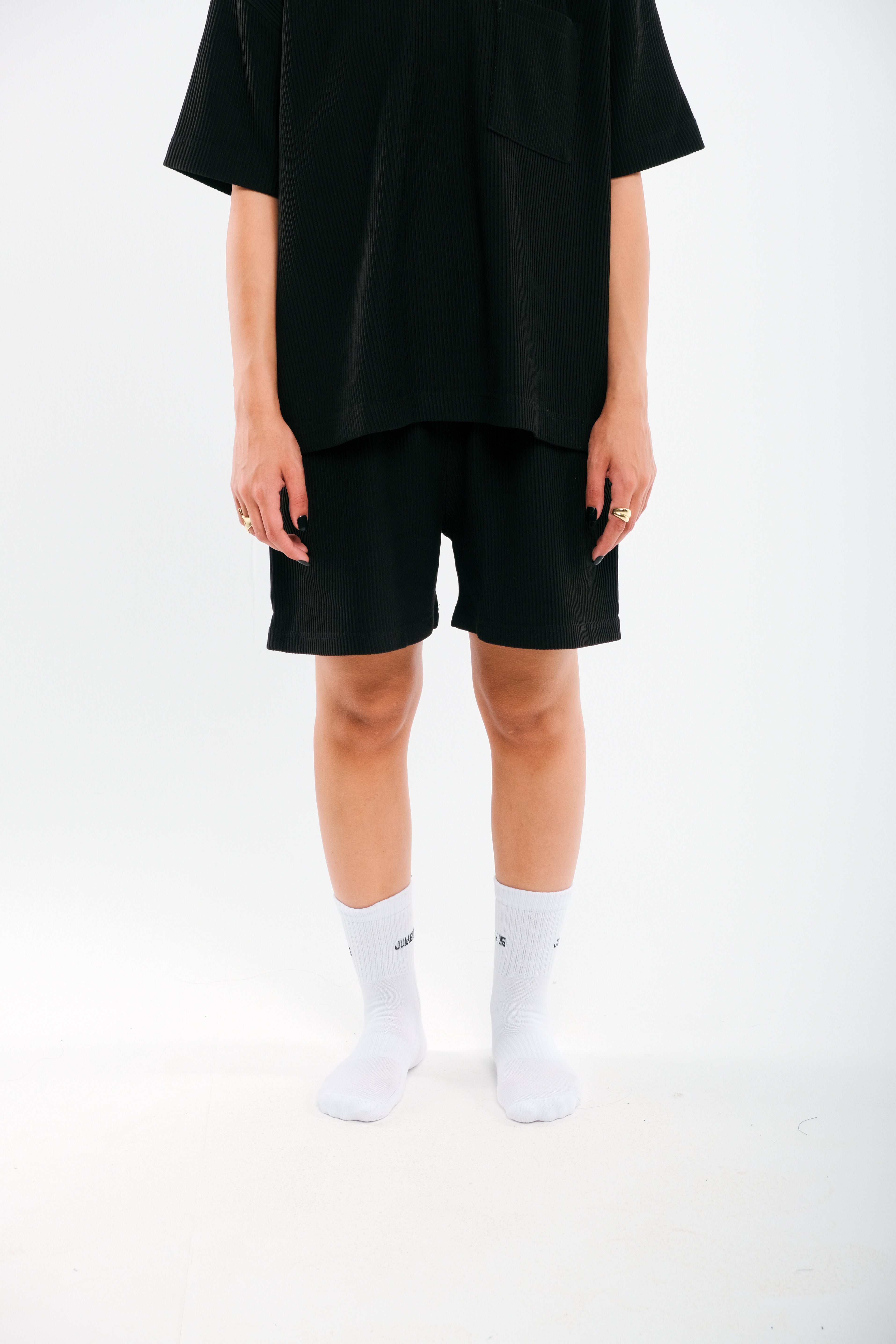 Black Drill Short